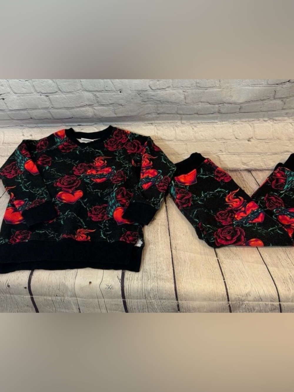 Bums and Roses Hearts and Thorns Valentine’s Jogger Set
